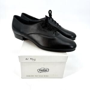 Barbette’s Vintage Black Leather Ballroom Dance Shoes Men’s Size 10M USA Made
